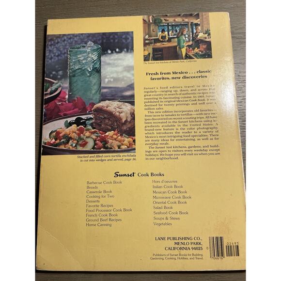 Lot 3 Sunset Mexican Cook Book Paperbacks Vintage 1969–1990 Classic Recipes - Picture 6 of 10